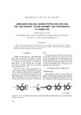 Lắng đọng hóa học cacbon từ pha hơi (CVD) vào vật liệu graphit lỗ xốp nanomet tạo pyrographit tỷ trọng cao
