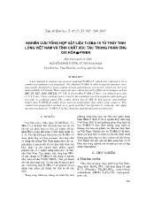 Nghiên cứu Tổng hợp vật liệu Ti-SBA-15 từ thủy tinh lỏng Việt Nam và tính chất xúc tác trong phản ứng oxi hóa -pinen