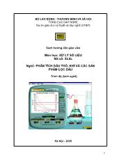 Phân tích dầu thô, khí và các sản phẩm lọc dầu