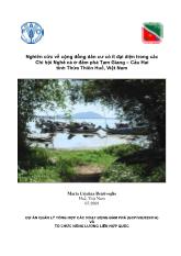 Nghiên cứu về cộng đồng dân cư có ít đại diện trong các Chi hội Nghề cá ở đầm phá Tam Giang – Cầu Hai tỉnh Thừa Thiên Huế, Việt Nam