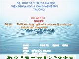 Thiết kế công nghệ nhà máy xử lý nước thải thành phố Quy Nhơn - Bình Định