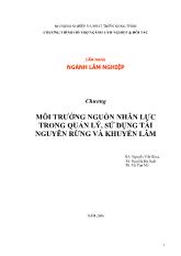 Môi trường nguồn nhân lực trong quản lý,sử dụng tài nguyên rừng và khuyến lâm