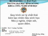 Quy trình xử lý chất thải kèm tạo nhiên liệu sinh học nêu ý nghĩa, nhận xét, quan điểm