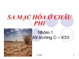 Sa mạc hóa ở Châu Phi