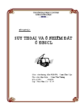 Suy thoái và ô nhiễm đất ở Đồng Bằng Sông Cửu Long