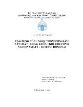 Ứng dụng công nghệ thông tin giám sát chất lượng không khí khu công nghiệp amata – loteco, Đồng Nai