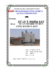 Xử lý mùi hôi từ bùn cống rãnh và đất