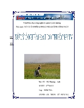 Xử lý ô nhiễm đất do thuốc bảo vệ thực vật