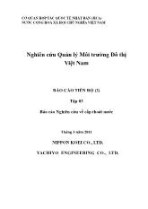 Đề tài Nghiên cứu Quản lý Môi trường Đô thị Việt Nam: Nghiên cứu về cấp thoát nước