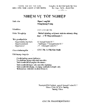 Thiết kế hệ thống xử lý nước thải cho nhà máy đông dược - Công ty cổ phần dược phẩm quận 3 công suất q = 140 m3/ngày đêm
