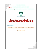 Tiểu luận Hiện trạng quản lý chất thải nguy hại ở Việt Nam