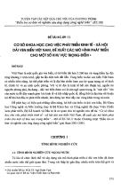 Cơ sở khoa học cho việc phát triển kinh tế - Xã hội dải ven biển Việt Nam, đề xuất các mô hình phát triển cho 1 số khu vực trọng điểm