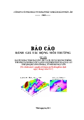 Đánh giá dtm đầu tư khai thác đá vôi làm vật liệu xây dựng thông thường tại mỏ đá vôi Vạn Xuân, thôn Trúc Mai, xã Lâu Thượng, huyện Võ Nhai, tỉnh Thái Nguyên