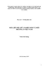 Mối liên hệ giữa nghèo đói và môi trường ở Việt Nam