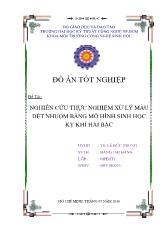 Nghiên cứu thực nghiệm xử lý màu dệt nhuộm bằng mô hình sinh học kỵ khí 2 bậc