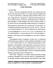 Tổng quan về các vấn đề môi trường liên quan đến hoạt động giao thông tại Thành phố Hồ Chí Minh và đề xuất một số biện pháp khống chế