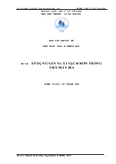 Áp dụng sản xuất sạch hơn trong nhà máy bia