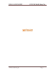 Báo cáo Tìm hiểu về công tác đánh giá tác động môi trường ở Việt Nam hiện nay và xây dựng đánh giá tác động môi trường cho khu thương mại – dịch vụ và dân cư Tân An