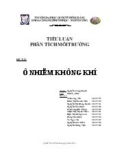 Ô nhiễm không khí và tác hại của nó