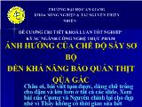 Ảnh hưởng của chế độ sấy sơ bộ đến khả năng bảo quản thịt qủa gấc