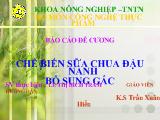 Chế biến sữa chua đậu nành bổ sung gấc