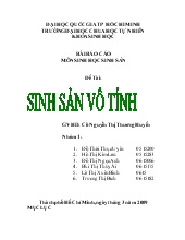 Đề tài Bài môn sinh học sinh sản vô tính