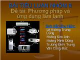 Phương pháp và ứng dụng làm lạnh