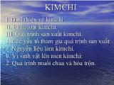 Quy trình sản xuất kim chi