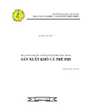 Sản xuất khô cá trê phi