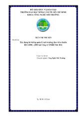 Xây dựng một hệ thống quản lý môi trường theo tiêu chuẩn ISO 14001:2004 tại Công ty TNHH Việt Đức