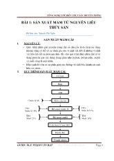 Công nghệ chế biến thủy sản truyền thống