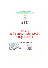 Kỹ thuật sản xuất thạch dừa