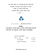 Lên men Ethanol theo phương pháp chu kỳ sử dụng nấm men cố định