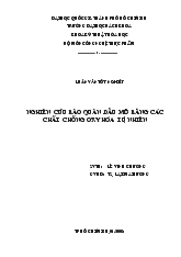 Nghiên cứu bảo quản dầu mỡ bằng chất chống ôxy hóa tự nhiên