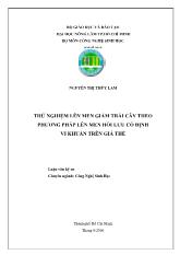 Nghiên cứu lên men giấm trái cây theo phương pháp hồi lưu cố định vi khuẩn trên giá thể