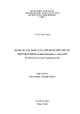 Nghiên cứu tạo chế phẩm viên nén từ nhân hạt neem (Azadirachta Indica A. Juss) để phòng trừ ngài gạo (Corcyra Cephalonica St.)