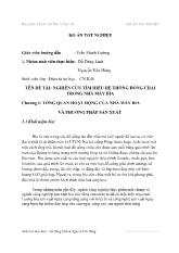 Nghiên cứu tìm hiểu hệ thống đóng chai trong nhà máy bia