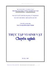 Thực tập vi sinh vật chuyên ngành