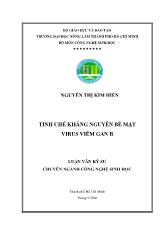 Tinh chế kháng nguyên bề mặt virus viêm gan b