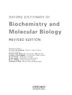 Từ điển Anh - Anh hóa sinh và sinh phân tử Oxford (Dictionary of Biochemistry and Molecular Biology Second Edition)