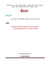 Bao bì thông minh và ứng dụng trong bảo quản thực phẩm