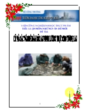 Các sản phẩm làm từ cá và các vấn đề đảm bảo an ninh lương thực