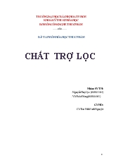 Chất trợ lọc trong thực phẩm