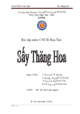 Công nghệ chế biến trái cây - Sấy thăng hoa