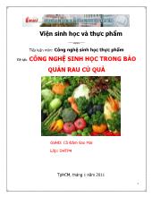 Công nghệ sinh học trong bảo quản rau củ quả