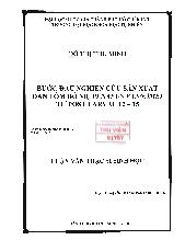 Đề tài Bước đầu nghiên cứu sản xuất đàn tôm bố mẹ penaeus vannamei từ post larvae 12 - 15