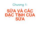 Một số sản phẩm chế biến từ sữa