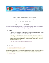 Ngộ độc thực phẩm là gì? Vi sinh vật gây hại thực phẩm? Các biện pháp bảo đảm an toàn vệ sinh thực phẩm