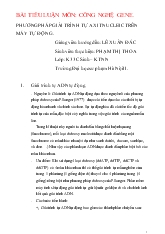 Phương pháp giải trình tự axit nucleic trên máy tự động