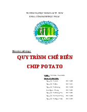 Quy trình chế biến chip potato